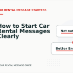 How to Start Car Rental Messages Clearly