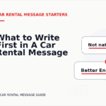 What to Write First in A Car Rental Message