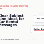 Clear Subject Line Ideas for Car Rental Messages