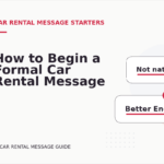 How to Begin a Formal Car Rental Message