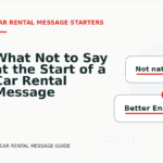 What Not to Say at the Start of a Car Rental Message