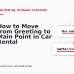 How to Move from Greeting to Main Point in Car Rental Message English