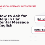 How to Ask for Help in Car Rental Message English