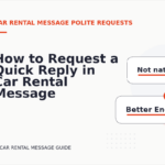 How to Request a Quick Reply in Car Rental Message English