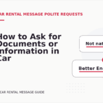 How to Ask for Documents or Information in Car Rental Message English