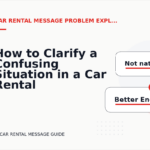 How to Clarify a Confusing Situation in a Car Rental Message