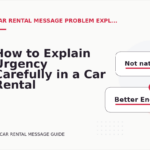How to Explain Urgency Carefully in a Car Rental Message