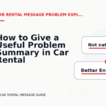 How to Give a Useful Problem Summary in Car Rental Message English