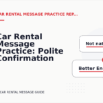 Car Rental Message Practice: Polite Confirmation Examples