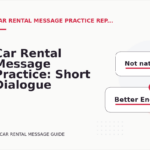 Car Rental Message Practice: Short Dialogue Examples