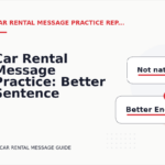 Car Rental Message Practice: Better Sentence Choices
