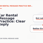 Car Rental Message Practice: Clear Reply Patterns