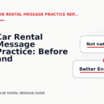 Car Rental Message Practice: Before and After Corrections